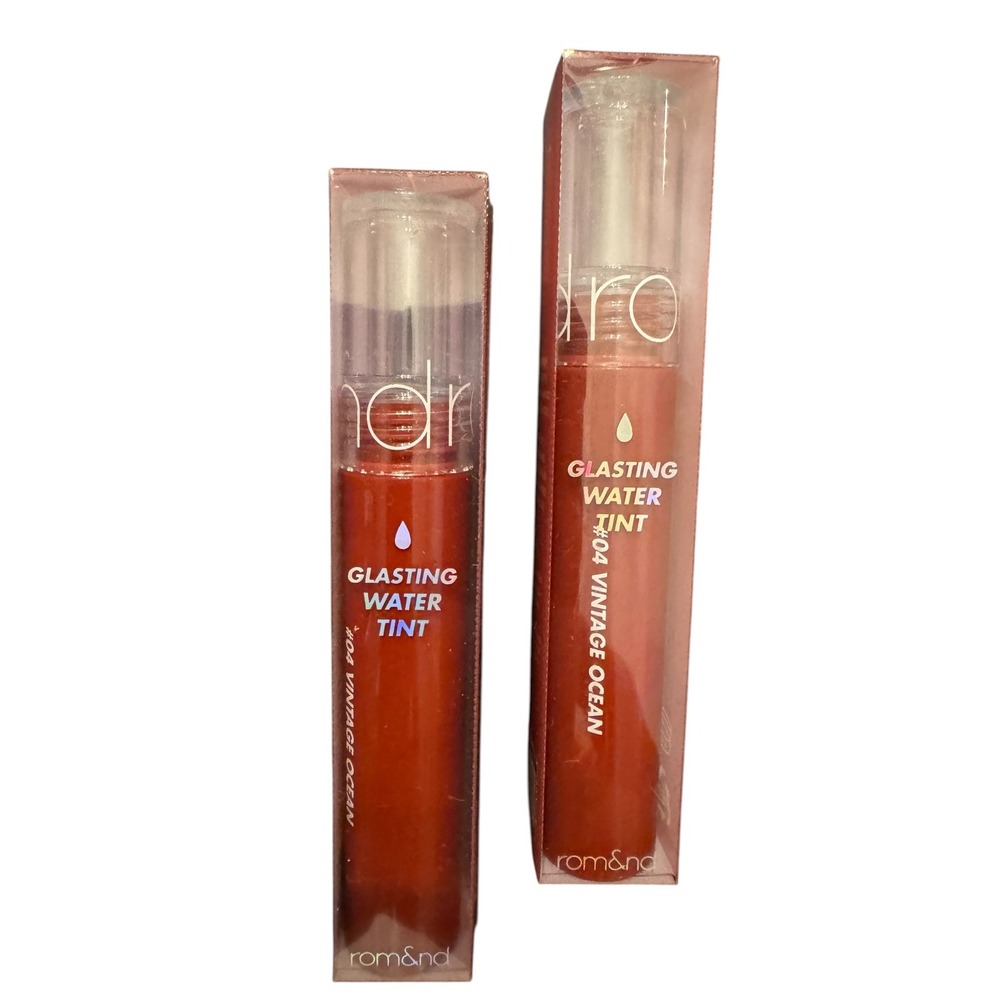 Rom&nd Glasting Water Tint 04 Vintage Ocean K-Beauty Lip Gloss Stain 4g New